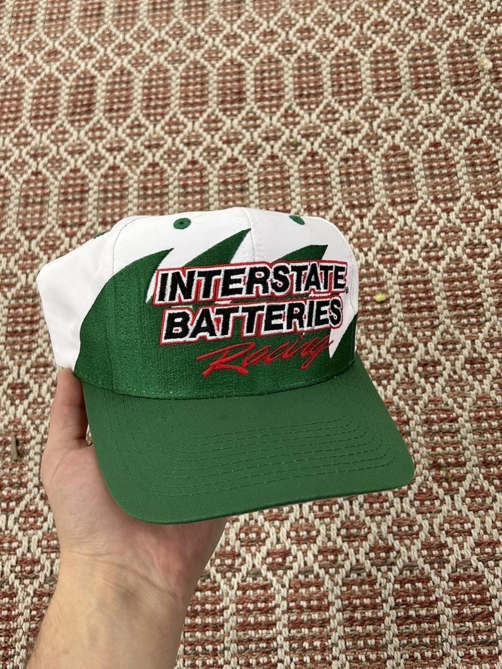 Bobby Lebonte Interstate Batteries Racing Snapback Hat - Green & White